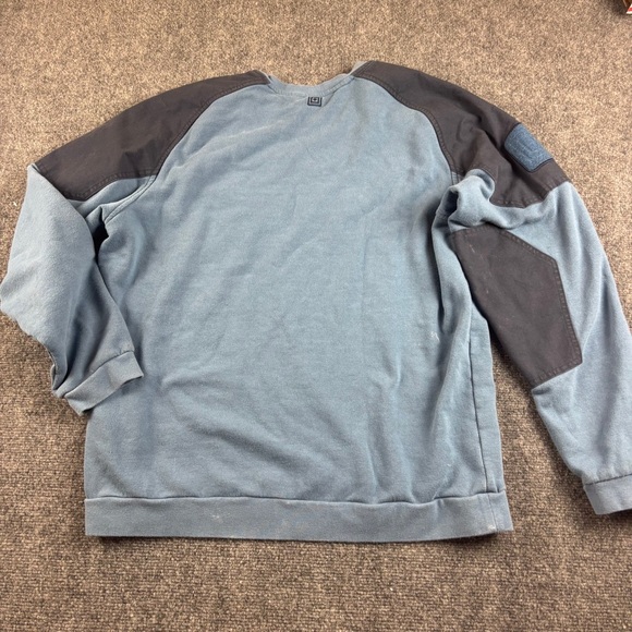 5.11 Tactical Men’s Blue Radar Fleece Crew Sweatshirt size: Large - Picture 3 of 9